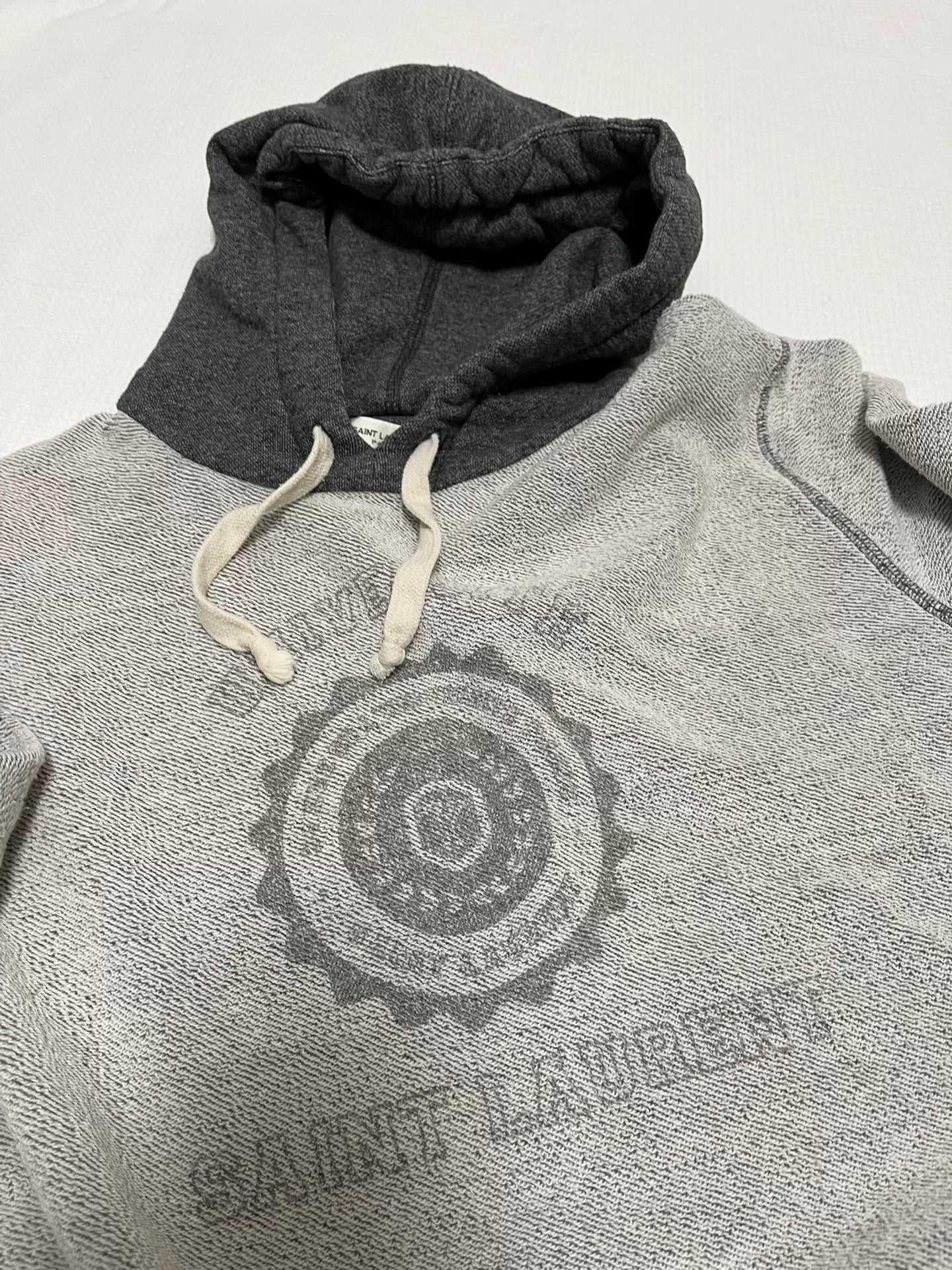 Saint Laurent Gray Hoodie Size L