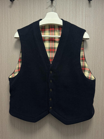 Yohji Yamamoto Wool Check Vest