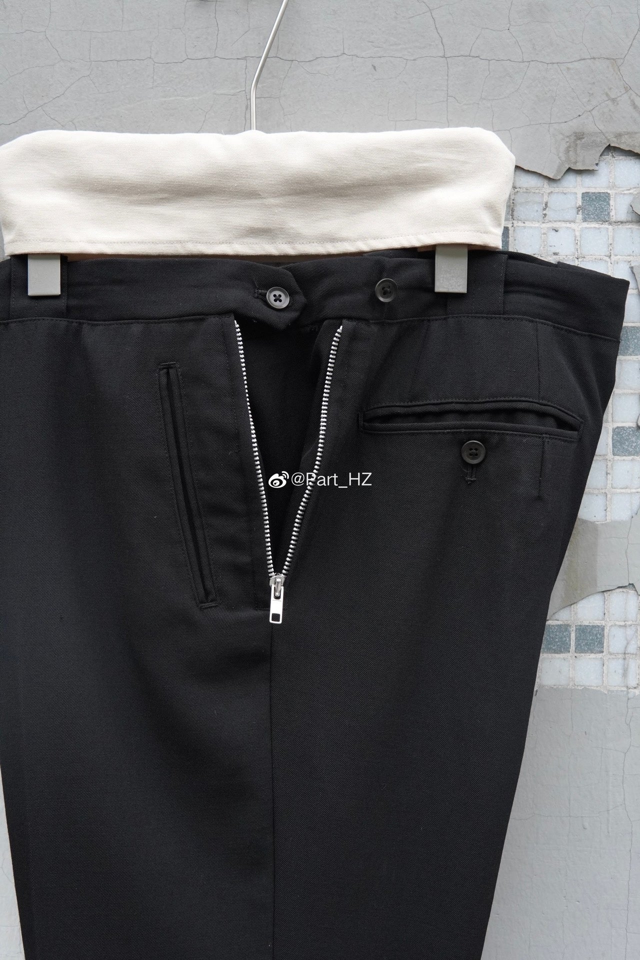 Yohji Yamamoto Pour Homme A/W 2004 Zip Wool Trousers