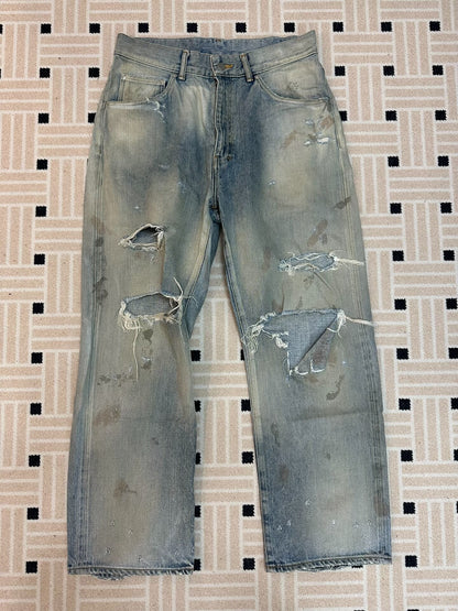 ANCELLM REMAKE TAPERED 5P DENIM