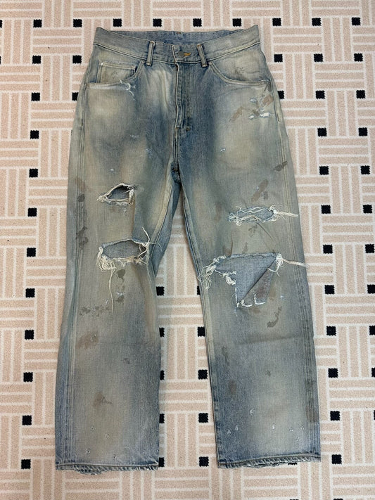 ANCELLM REMAKE TAPERED 5P DENIM