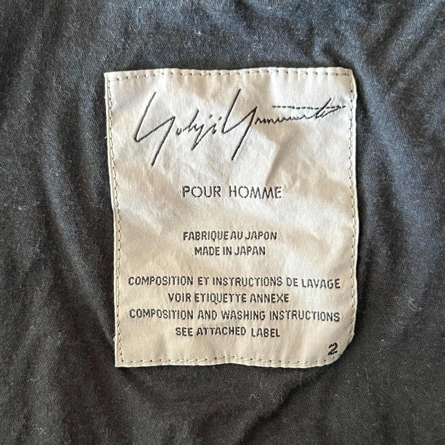 yohji yamamoto multi-panel trench coat