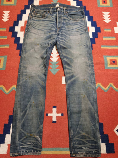 RRL Double RL Yellow Mud Dye Red Selvedge Jeans