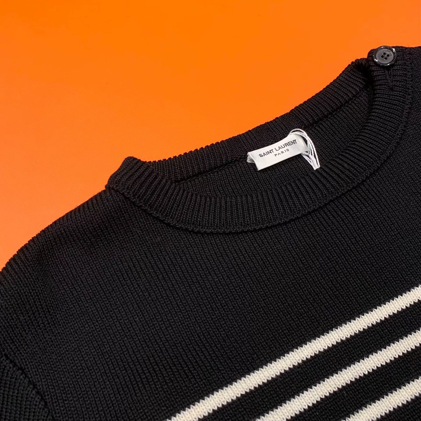 Saint Laurent Men's Striped Sweater
