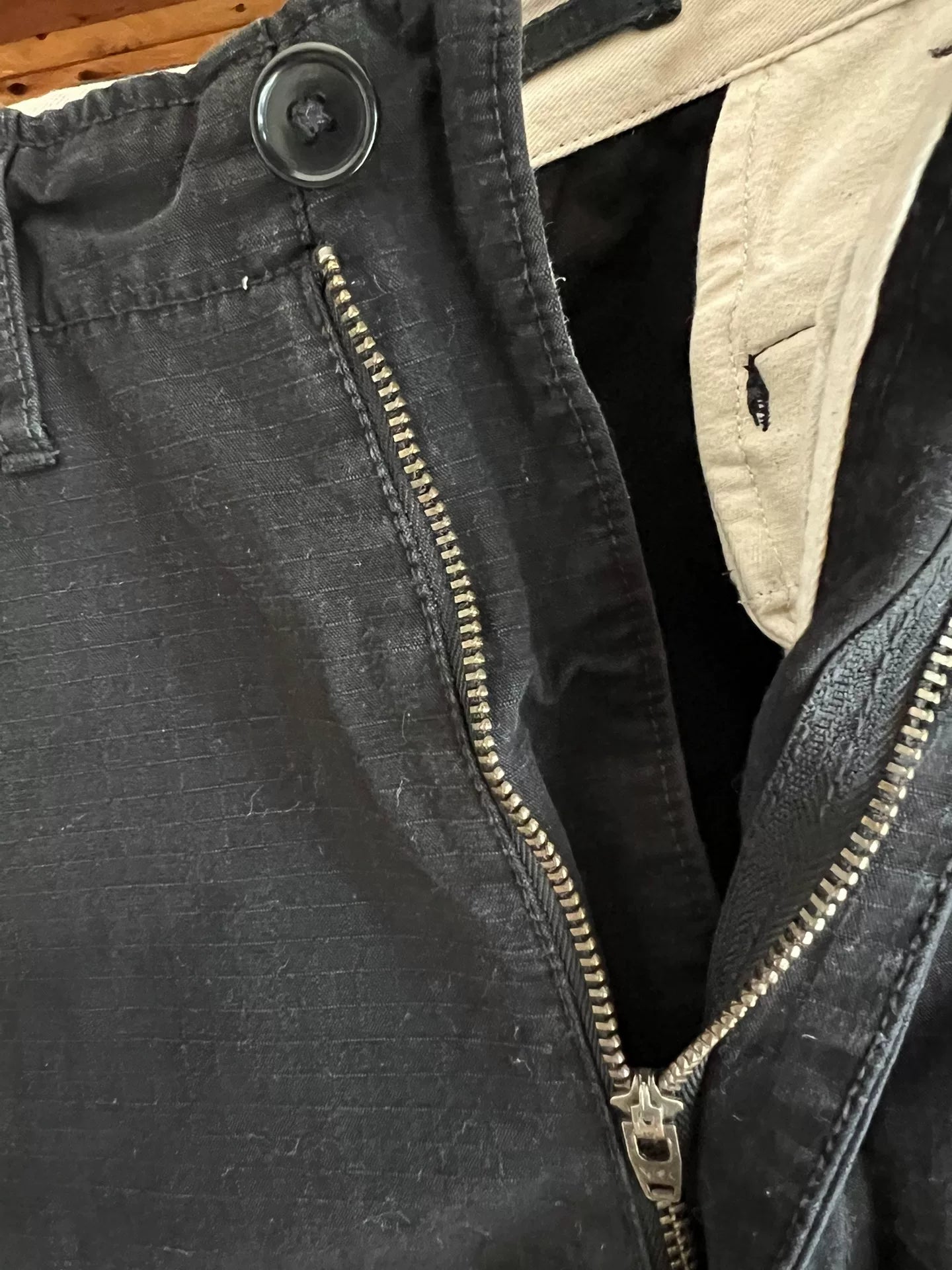 black military cargo pants with great details