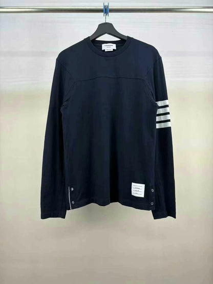 thom browne long sleeve striped t-shirt