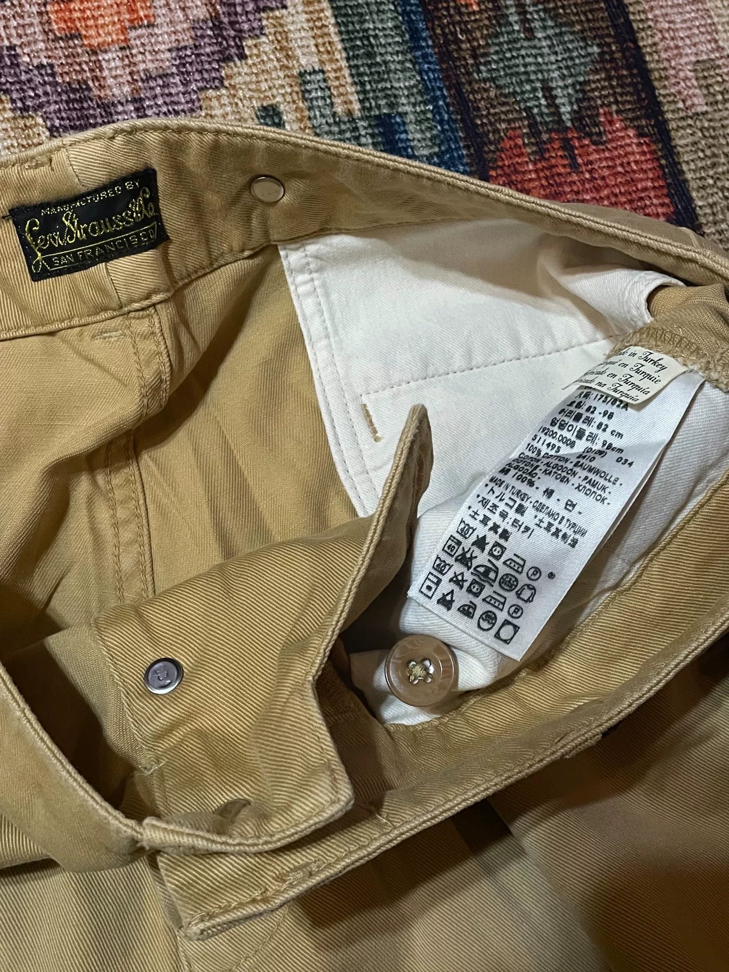 LVC Levi's Khaki Splatter Cargo Pants
