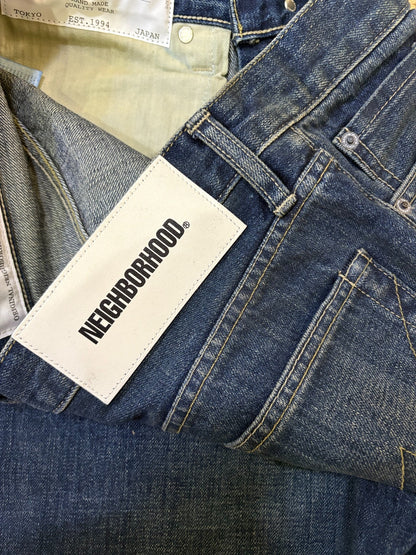 NEIGHBORHOOD WASHED DENIM JEANS