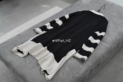 Yohji Yamamoto S/S 2021 Stripe Knit Jacket