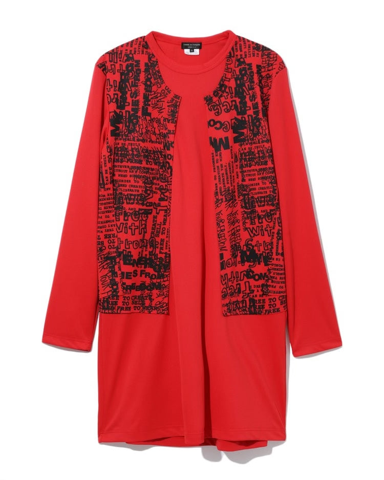 COMME des GARCONS HOMME PLUS Layered Print T-Shirt