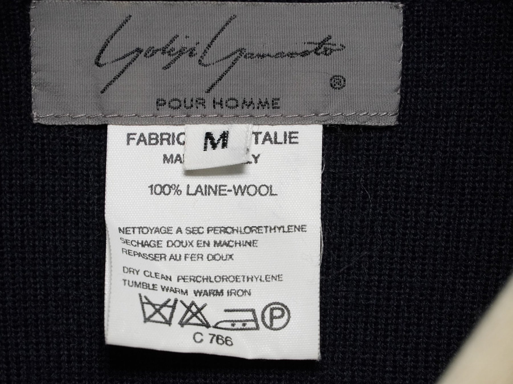 Yohji Yamamoto 1980ss Navy Collar Wool Sweater
