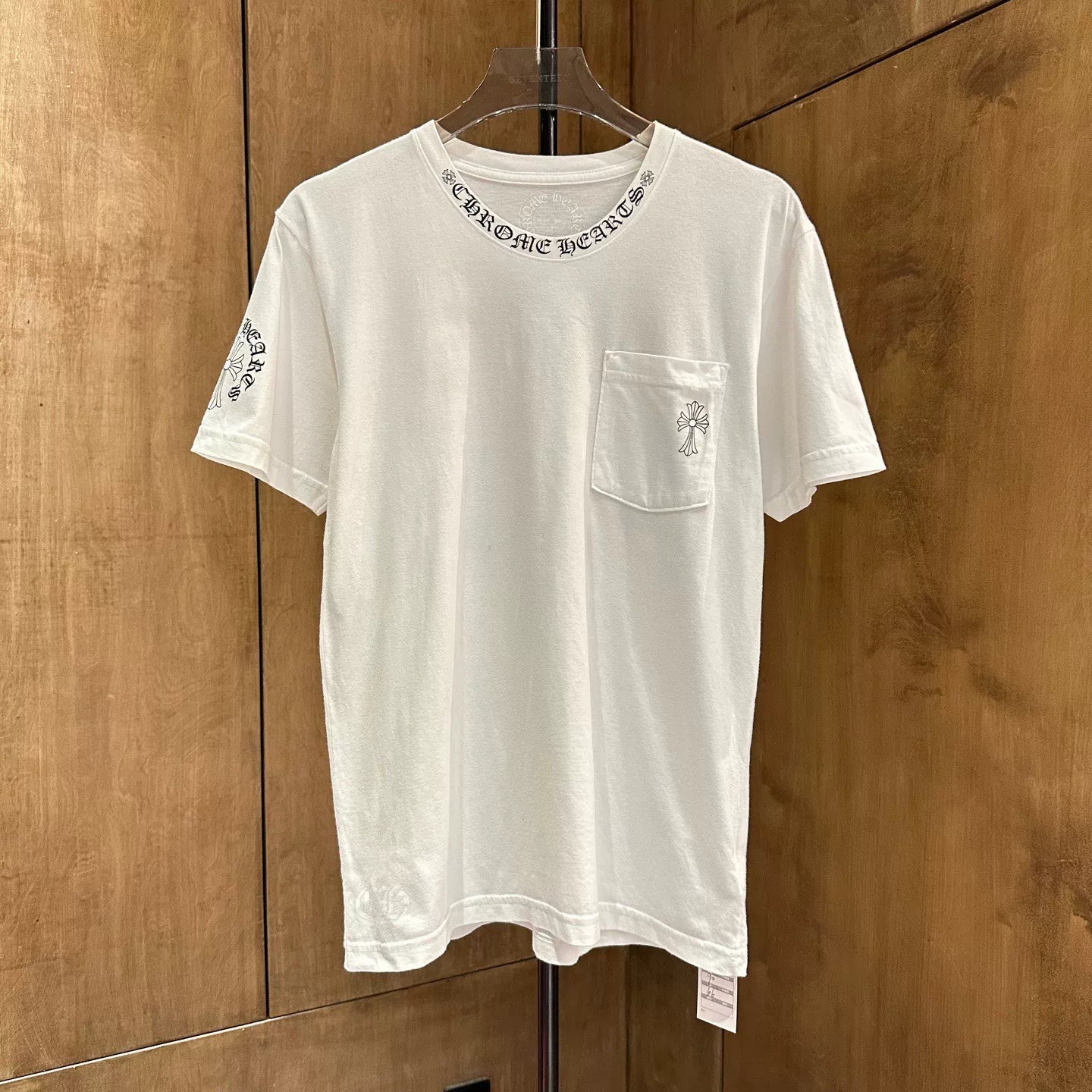 Chrome Hearts White Collar Sanskrit Tee