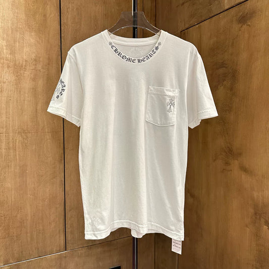 Chrome Hearts White Collar Sanskrit Tee