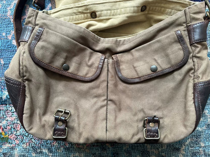 rrl messenger bag with shoulder strap