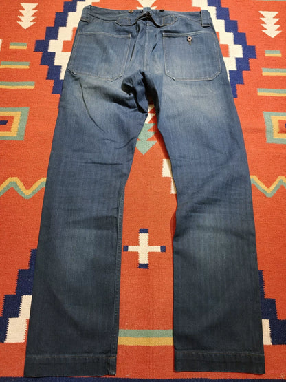 RRL Indigo Herringbone HBT Jeans