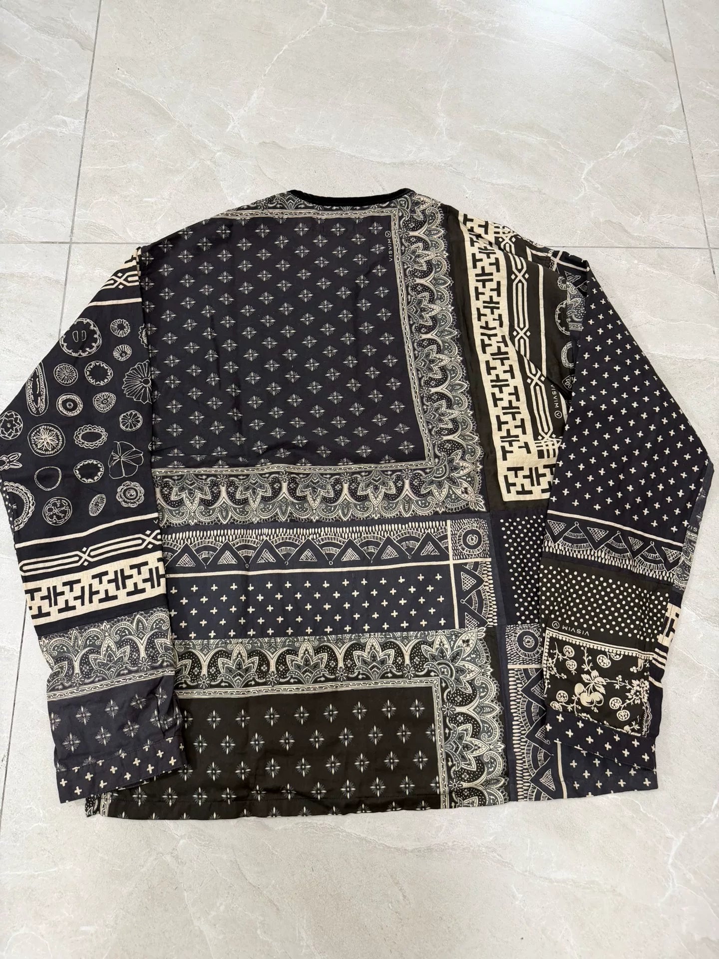 VISVIM 19SS ICT TUNIC P.O. Black Paisley