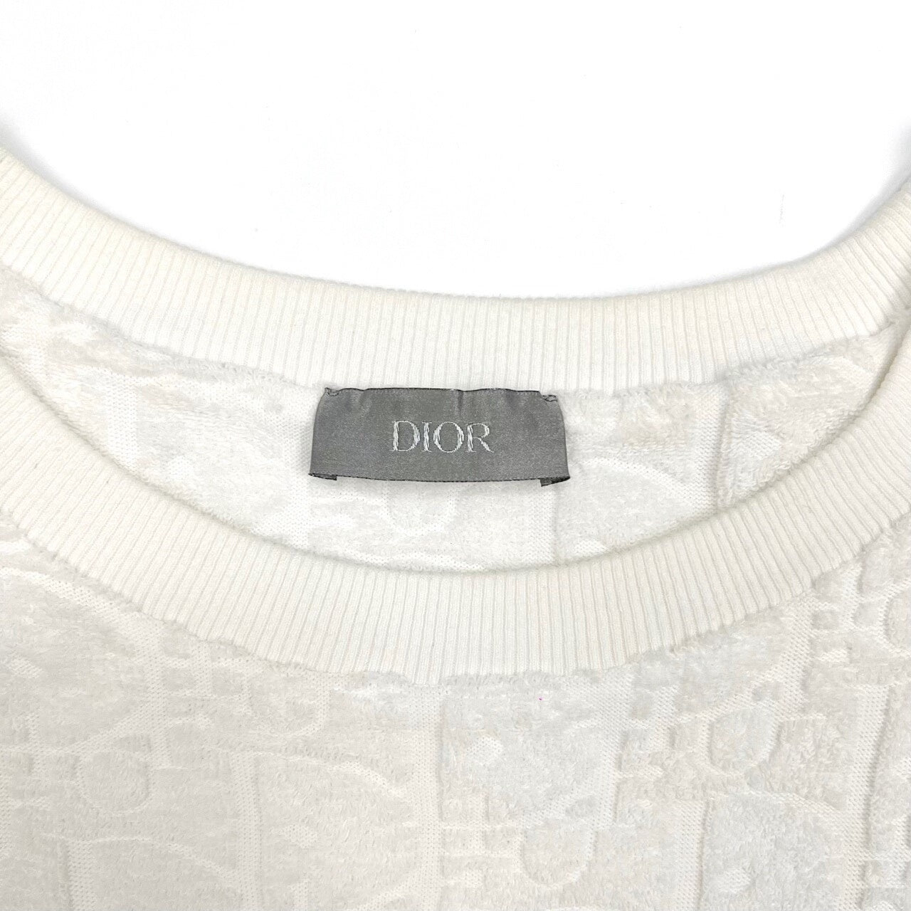 Dior Logo Print White Short Sleeve