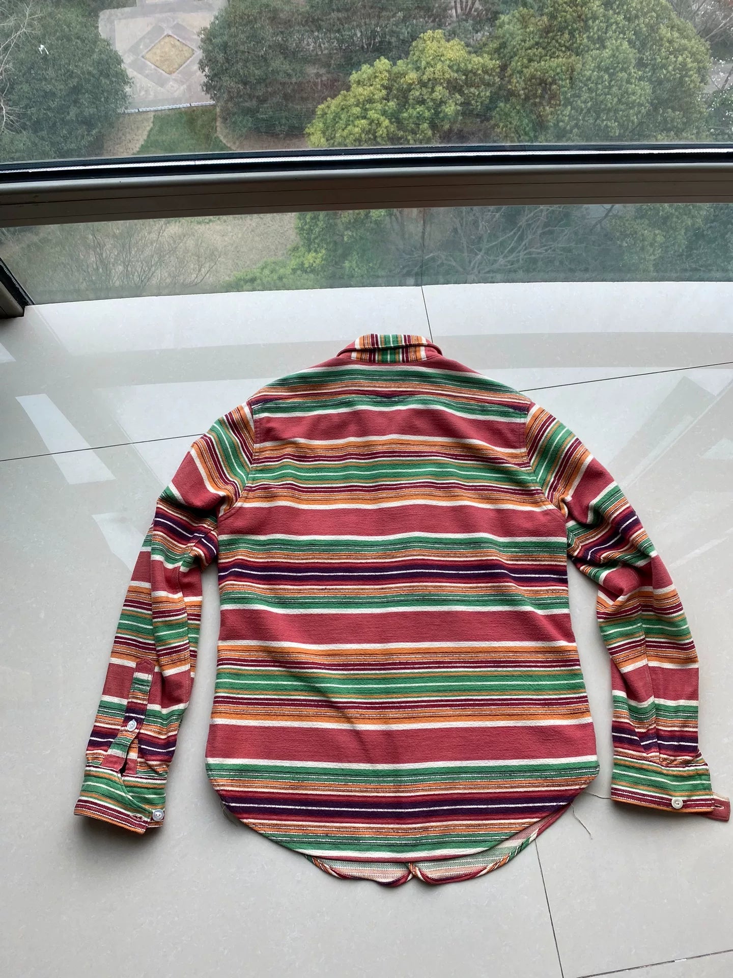 western style colorful shirt with details