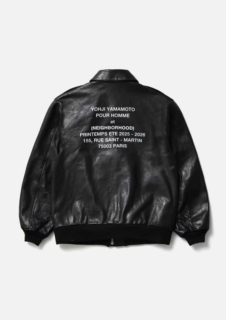 Yohji Yamamoto x Neighborhood A2 Leather Jacket