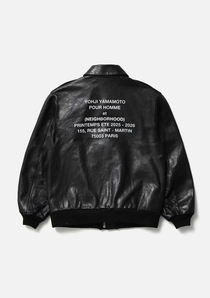 Yohji Yamamoto x Neighborhood A2 Leather Jacket