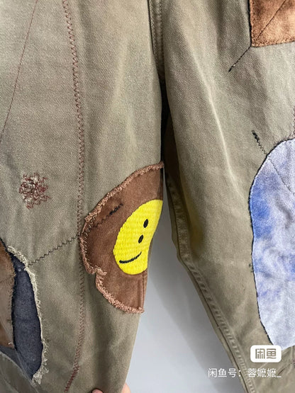 Kapital Smiley Patchwork Balloon Pants
