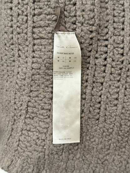 Rick Owens Main Line Knit Hooded Sweater Coat M