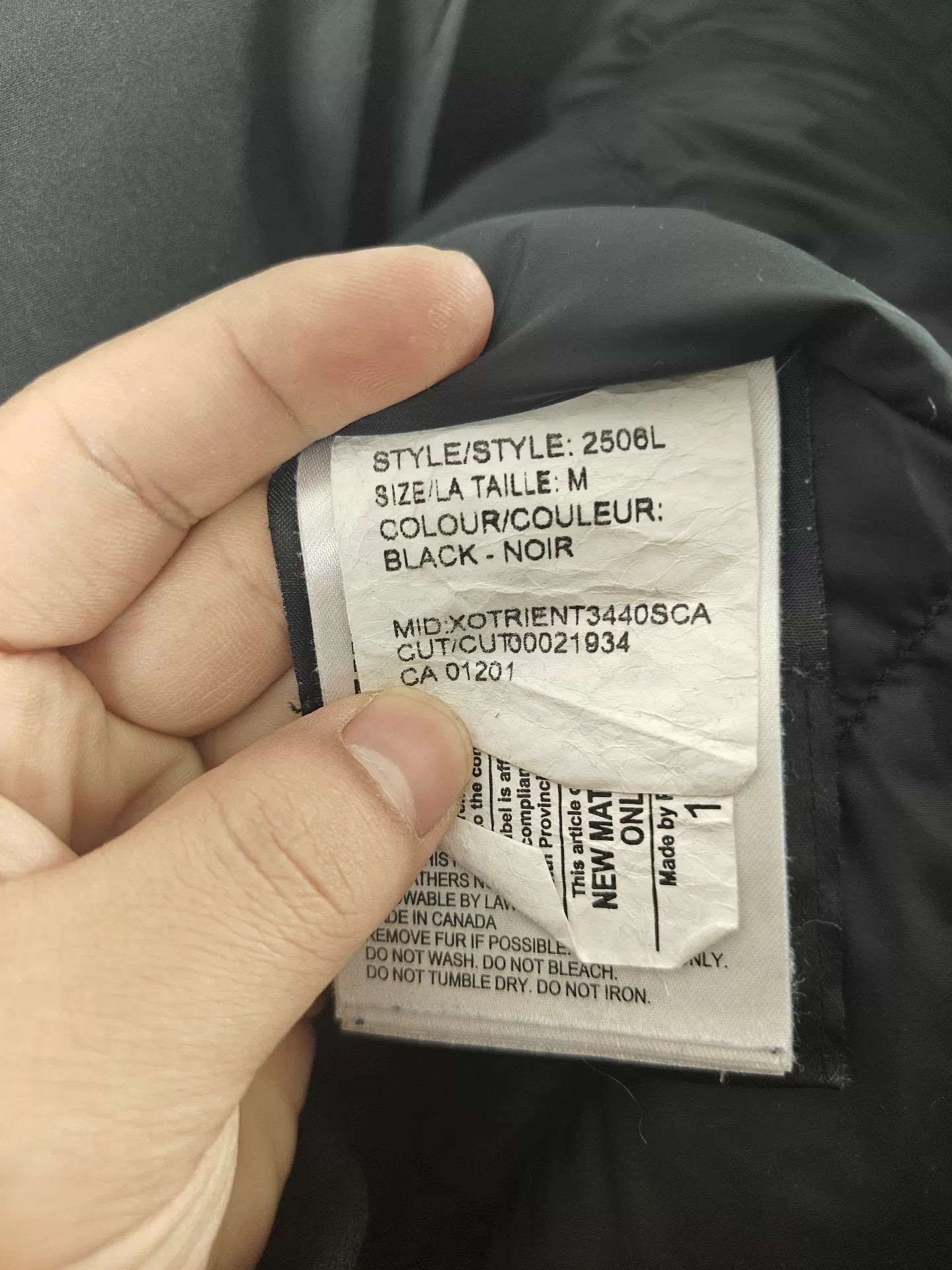 Canada Goose Down Jacket Authentic