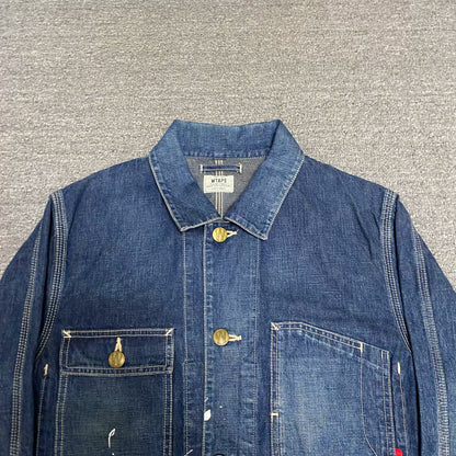 WTAPS 15AW RAILWAY Splatter Denim Jacket