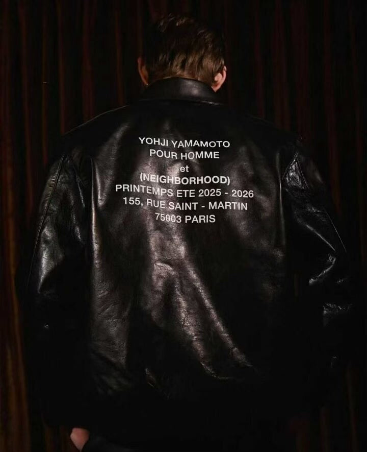 Yohji Yamamoto x Neighborhood A2 Leather Jacket