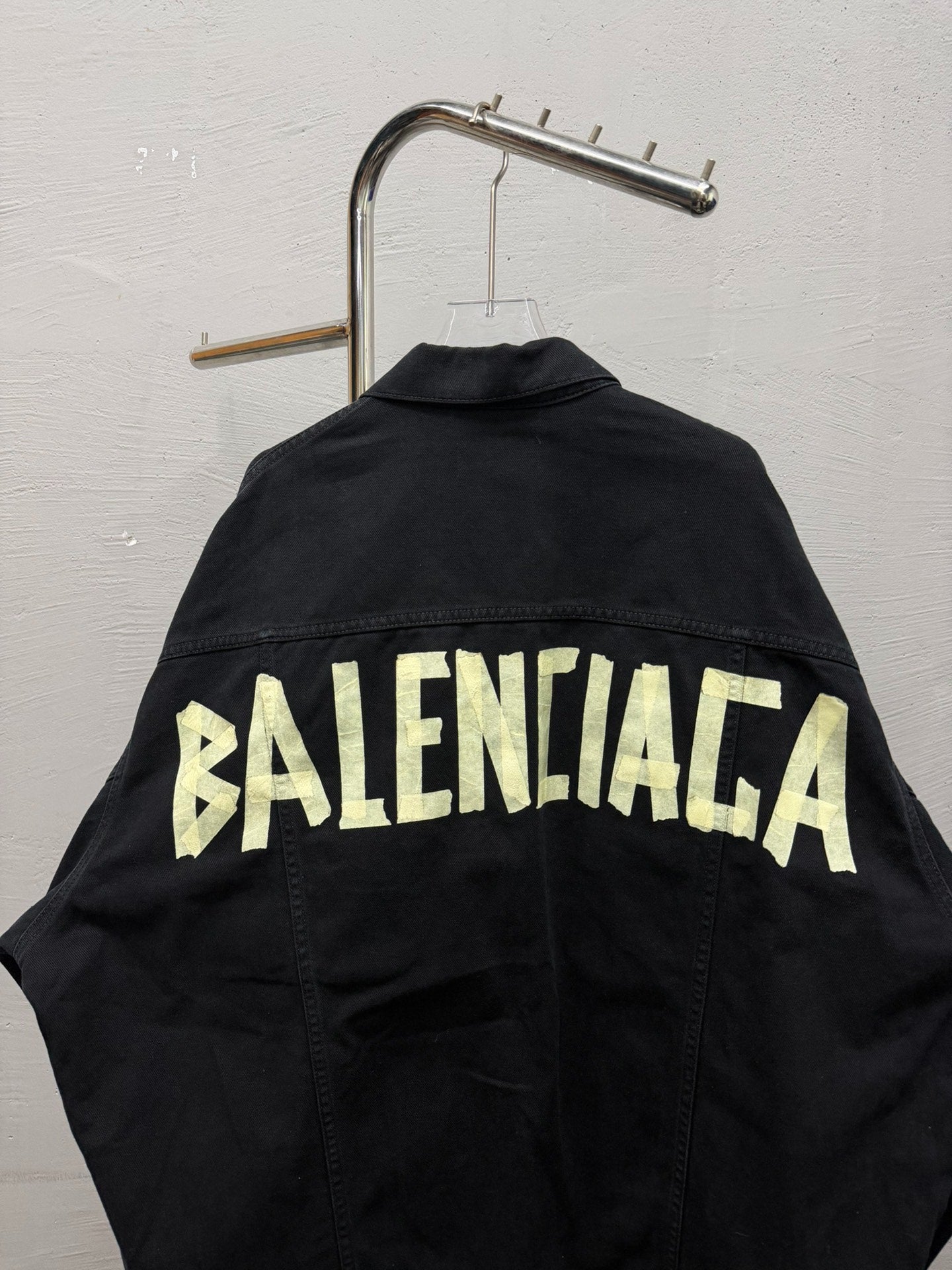 Balenciaga Back Logo Denim Jacket