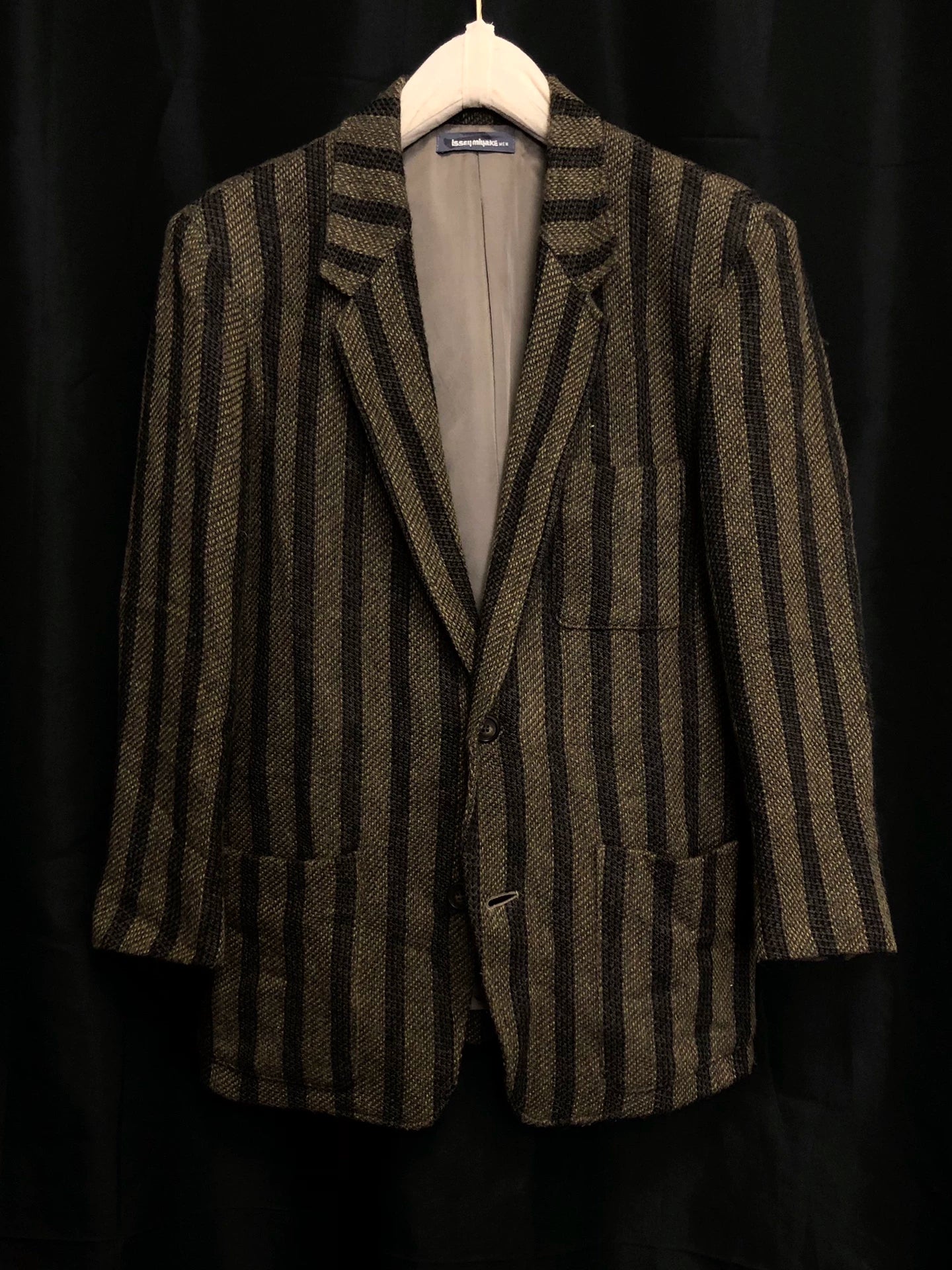 issey miyake 70s woven outerwear jacket