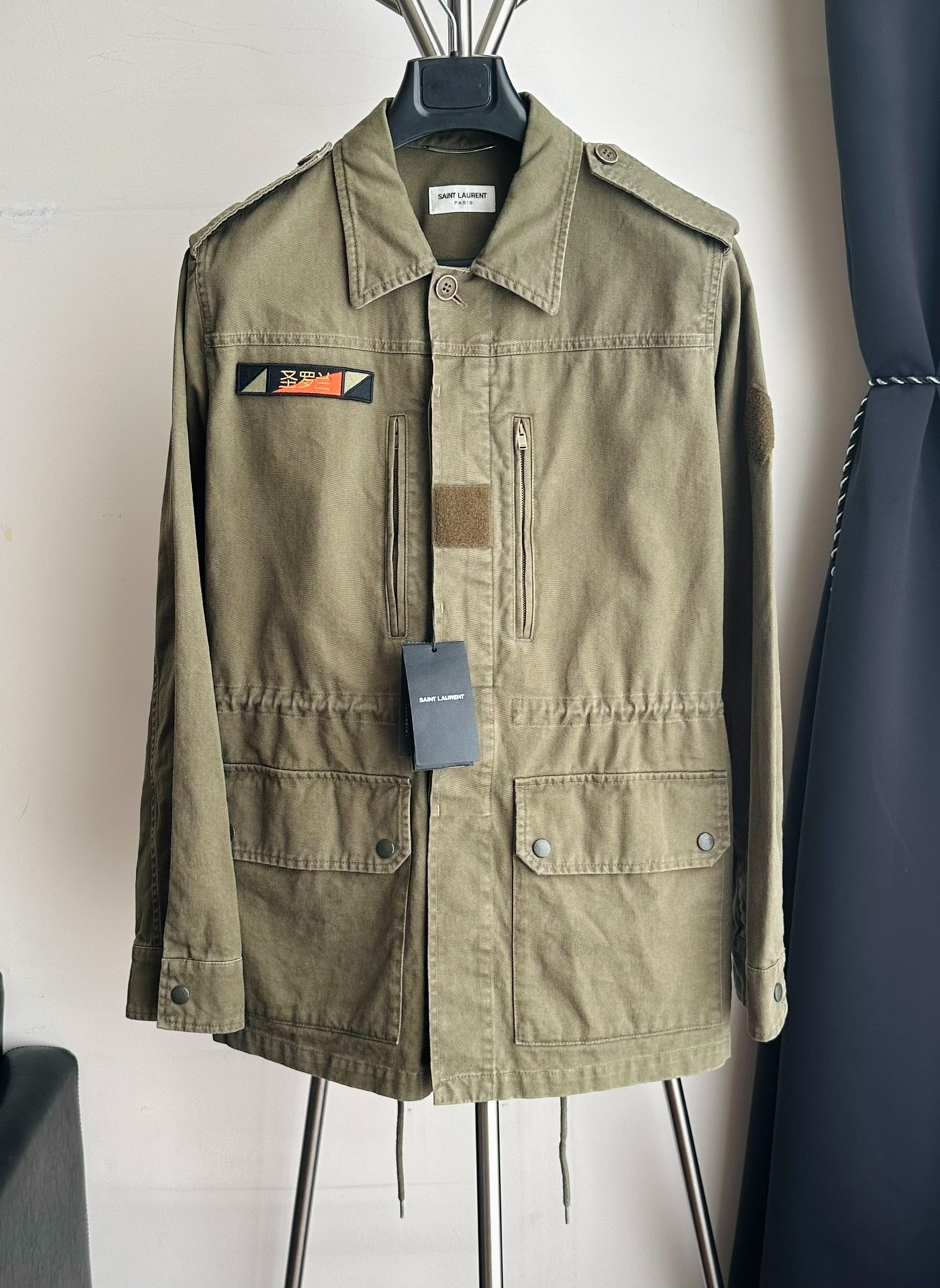 Saint Laurent Olive Green Hunting Jacket