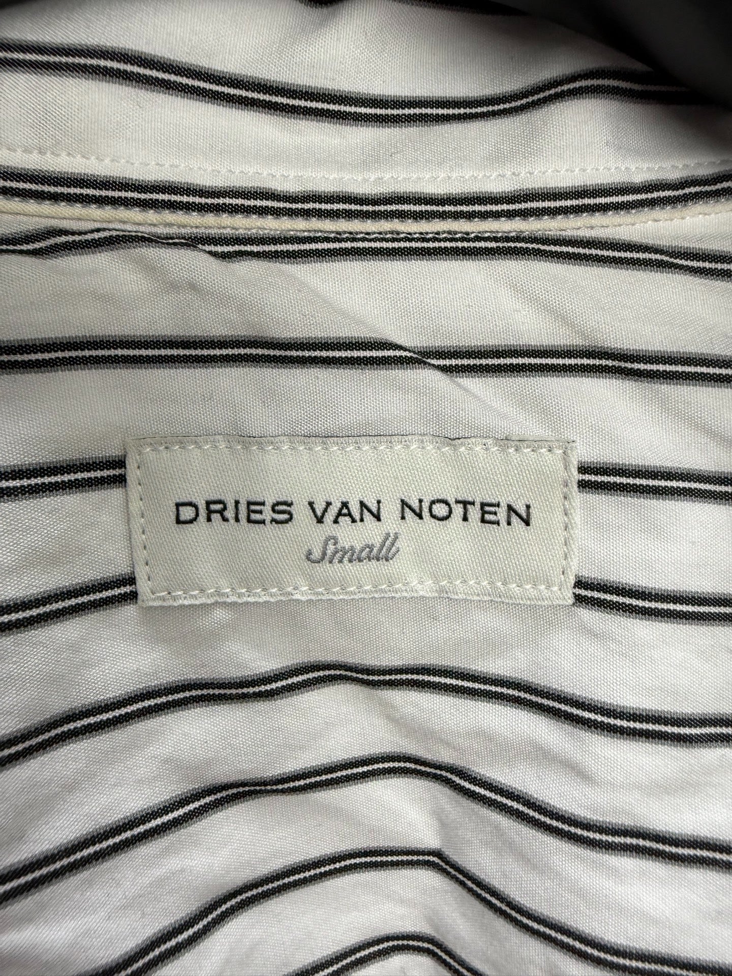 Dries Van Noten Double-Layer Striped Loose Shirt