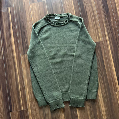 Saint Laurent Green Knit Sweater