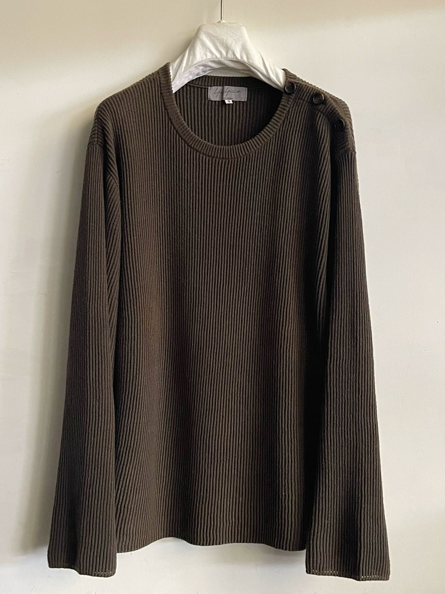 Yohji Yamamoto Button Shoulder Sweater