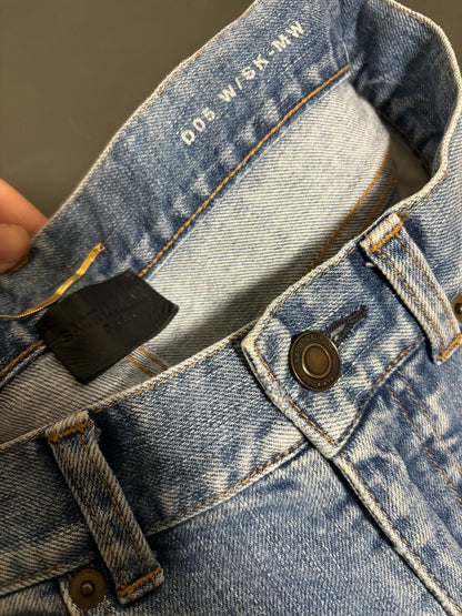 Saint Laurent Light Blue Distressed Jeans