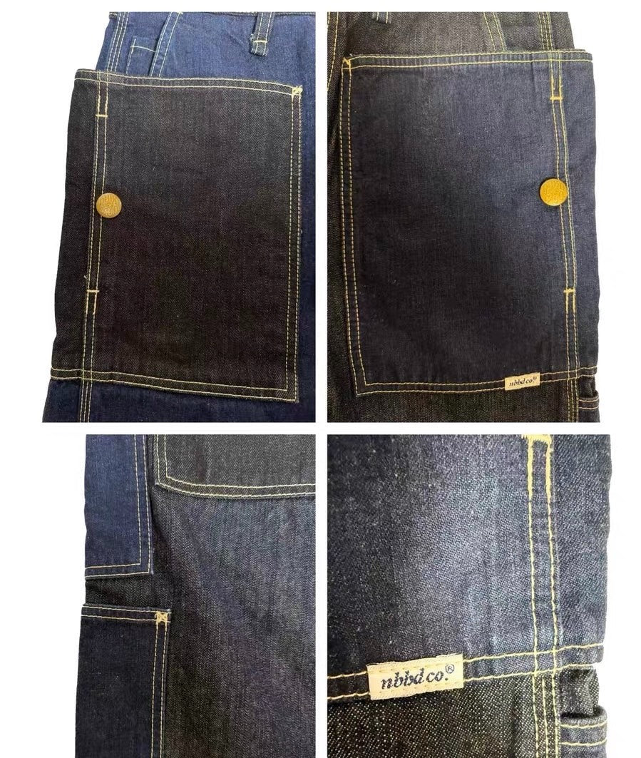 Neighborhood Raw Denim Patchwork Jeans