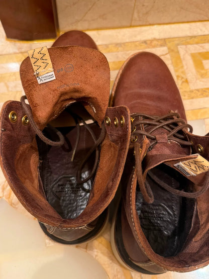 visvim virgil boots folk kngr dk brown