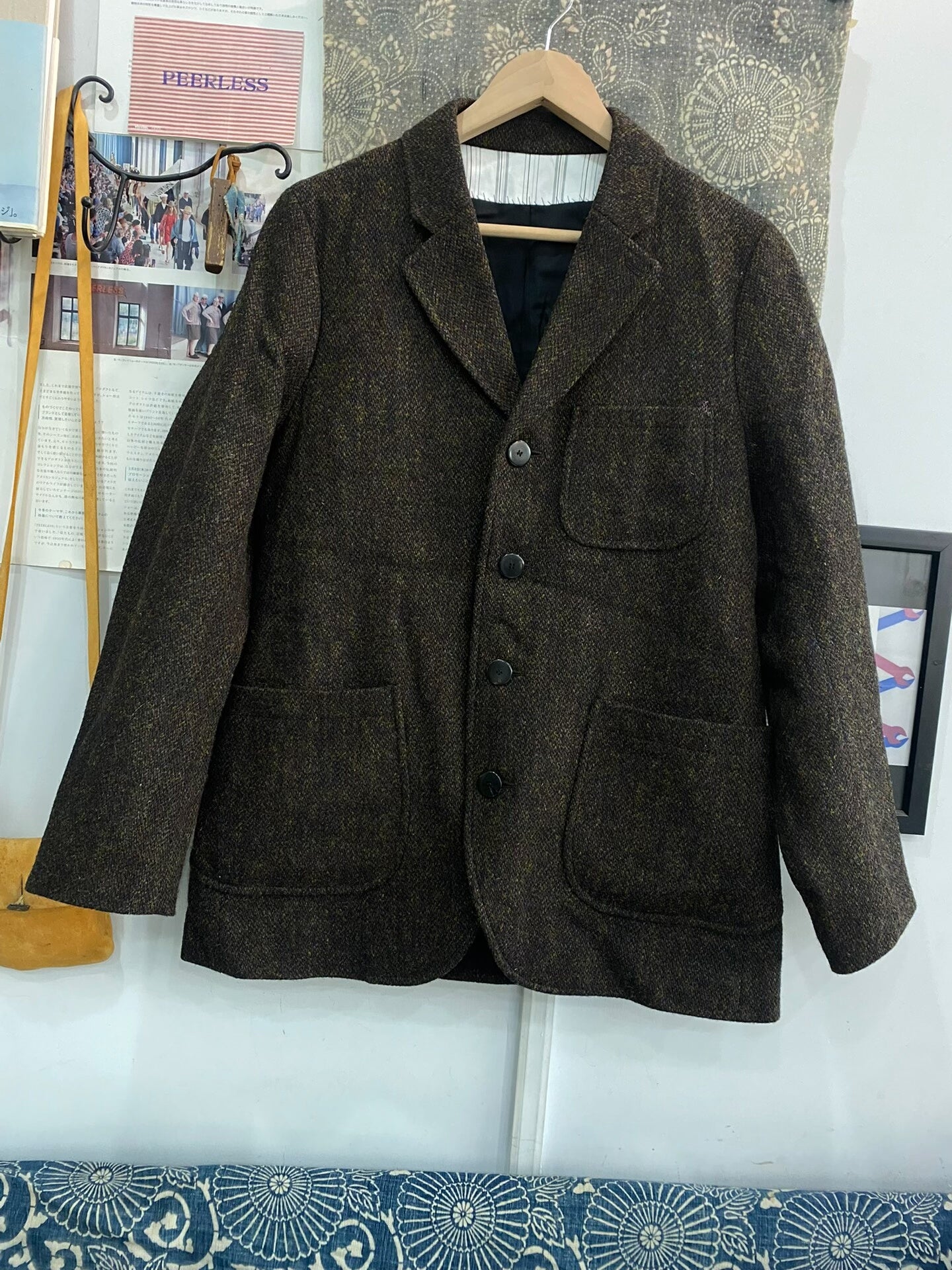 visvim 16AW wool blazer in brown