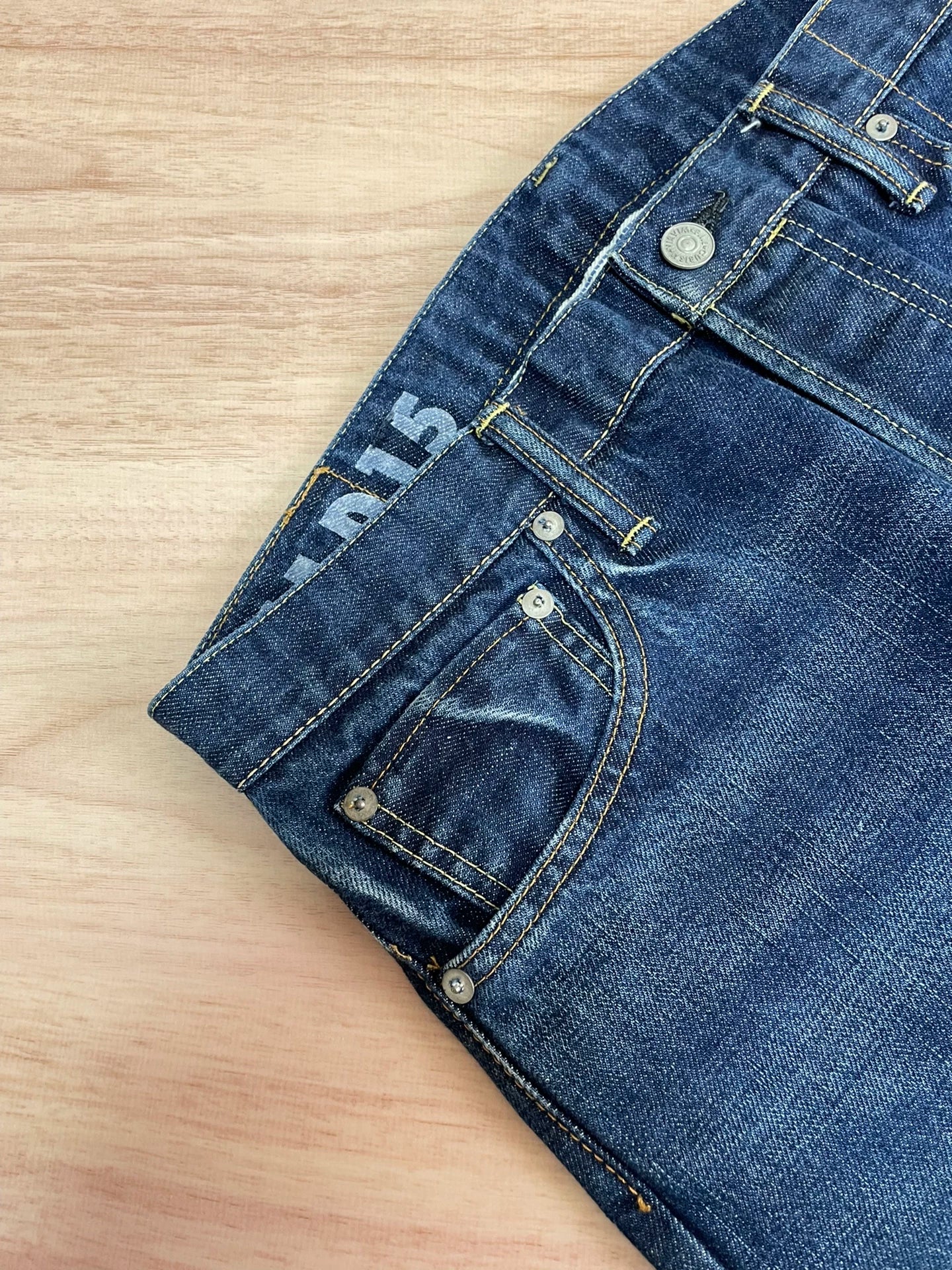 visvim damaged social sculpture denim pants