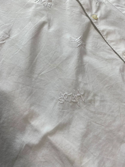 CDG Comme des Garçons Embroidered White Shirt