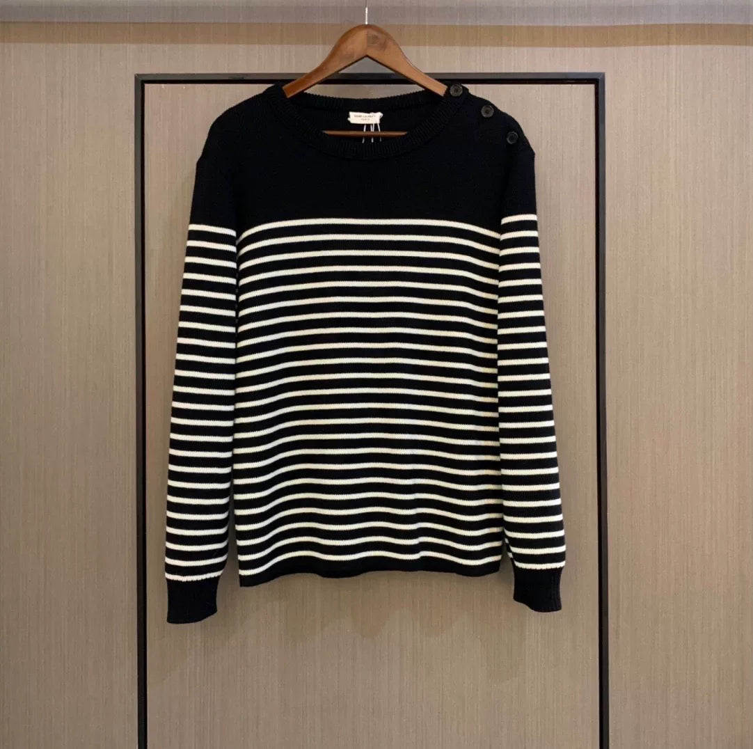 Saint Laurent Men's Striped Sweater