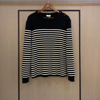 Saint Laurent Men's Striped Sweater