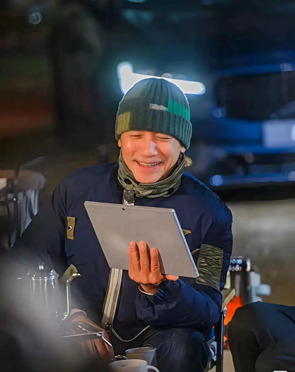 kapital patchwork knit beanie hat