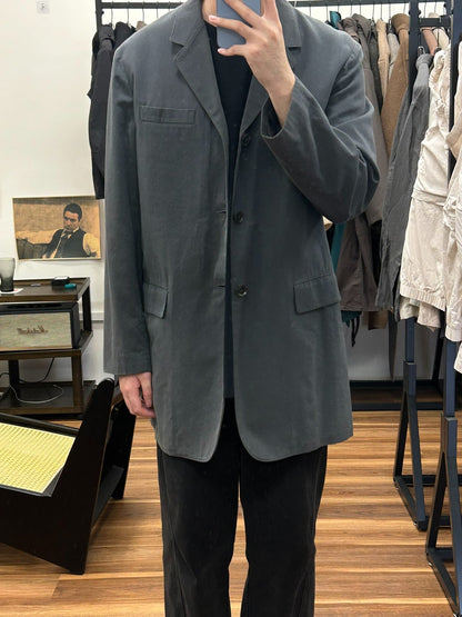 Yohji Yamamoto Gray Long Suit Jacket