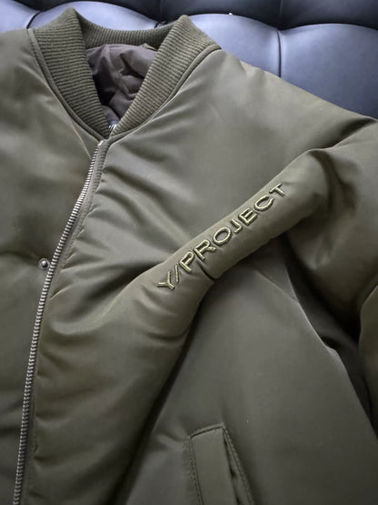 Y/Project Olive Green Bomber Jacket