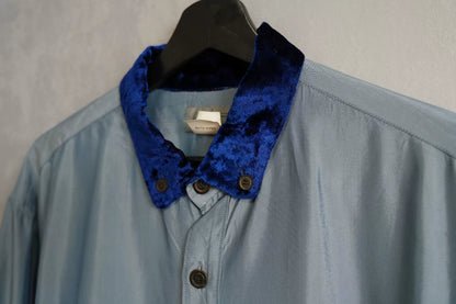 Yohji Yamamoto Velvet-Collar Shirt