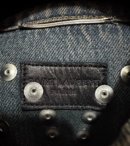 Saint Laurent Denim Jacket with Studs
