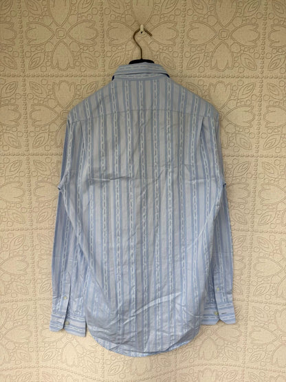 louis vuitton chain print long sleeve shirt