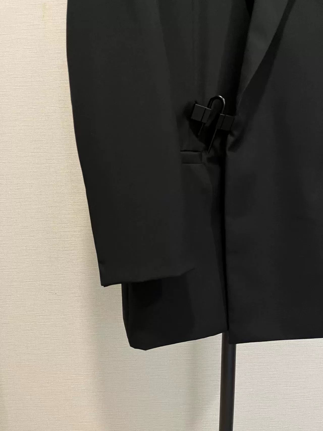 Givenchy Black U-Lock Suit Coat